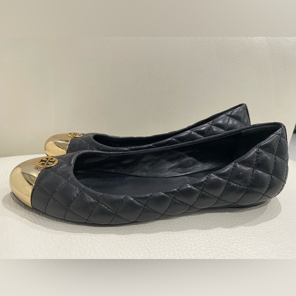TORY BURCH Kaitlin Quilted Leather Ballet Flats Size 7.5 - Picture 4 of 9